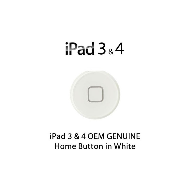 Pulsante Home per New iPad (iPad 3) / iPad 4 , Bianco