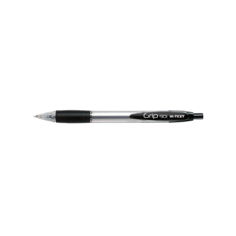 HI-TEXT 901 GRIP penna scatto punta 1 mm Colore NERO 12 pz