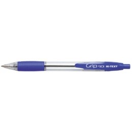 HI-TEXT 901 GRIP penna scatto punta 1 mm Colore BLU 12 pz