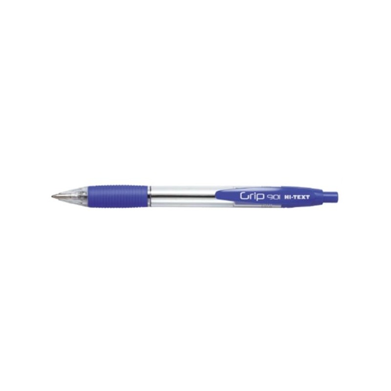 HI-TEXT 901 GRIP penna scatto punta 1 mm Colore BLU 12 pz