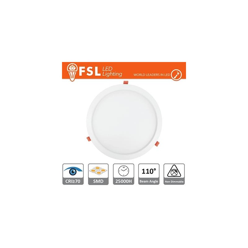 Downlight LED IP20 15W 6500K 1150LM 110° FORO:180mm