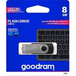 Pendrive GoodRAM 8GB UTS3 BLACK USB 3.0 - retail blister