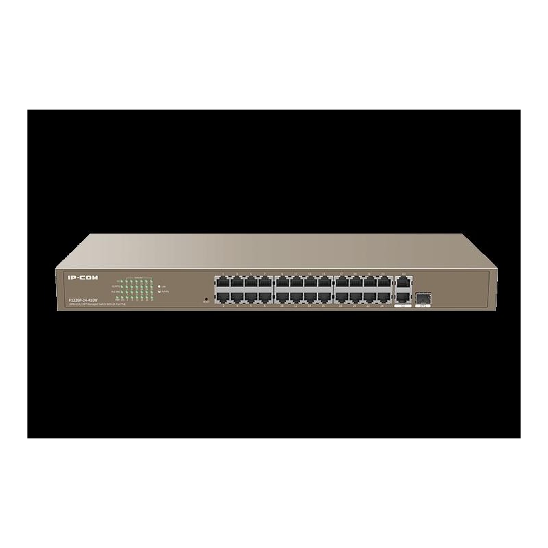IP-COM F1226P 24FE+2GE/1SFP Web-smart PoE Switch 410W