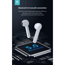 Auricolari Bluetooth TWS 5.0 Joy A3 Touch Bianchi