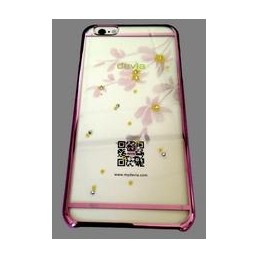 Flowery Rose Pink Crystals from Swarovski per iPhone 6 Plus