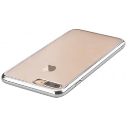 Cover Glimmer con Retro Flessibile per iPhone 7 & 8 Argento