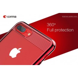 Cover Alta Protezione Brightness per iPhone 7 Rossa 