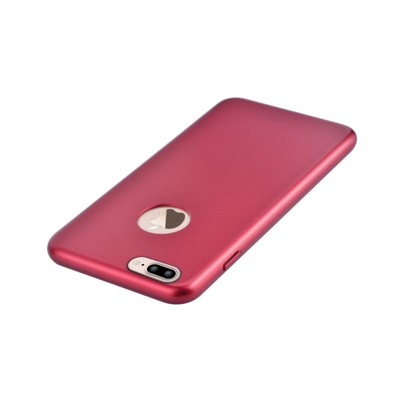 Cover CEO Microfibra Per iPhone 7 Plus Con Vista Logo Rossa