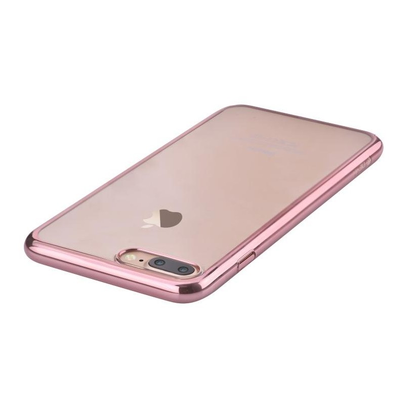 Cover Glimmer Retro Flessibile per iPhone 7 Plus Rose Gold