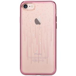 Cover Soft Crystal Meteor Swarovsky iPhone 7 Plus Rose Gold