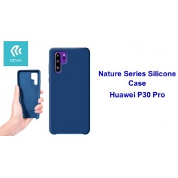 Cover Nature in Silicone per Huawei P30 Pro flessibile Blu
