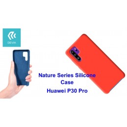 Cover Nature in Silicone per Huawei P30 Pro flessibile Rossa
