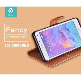Cover a Libro in Pelle Marrone Fancy per Samsung A5 2016