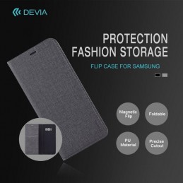 Cover a libro Flip Case per Samsung J3 2017 Nera