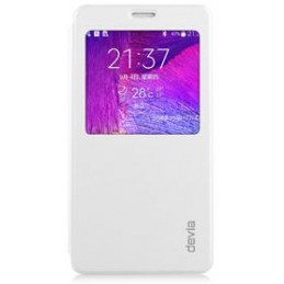 Talent Pure Whit for  Galaxy Note4 Material Premium PU folio