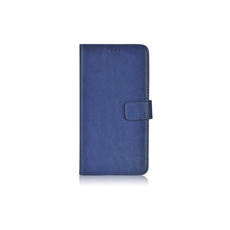 Custodia a Libro in Pelle Per Samsung Galaxy S6 Blu Navy