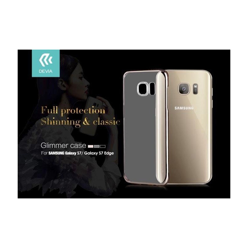 Cover Glimmer 0.6 mm per Samsung Galaxy S7 Nera