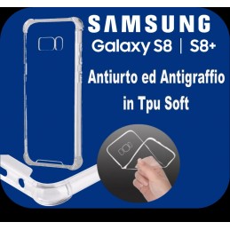 Cover Shockproof TPU Soft per Samsung Galaxy S8 Plus