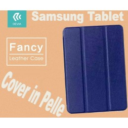 Custodia in pelle per Tablet Samsung TabS2 8.0 T715 Blu