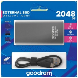 Hard disk esterno USB Type-c 2TB Goodram SSDPR-HL100-2T