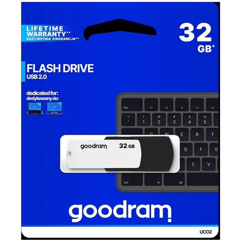 Pendrive GOODRAM Black-White 32GB USB 2.0 - retail blister