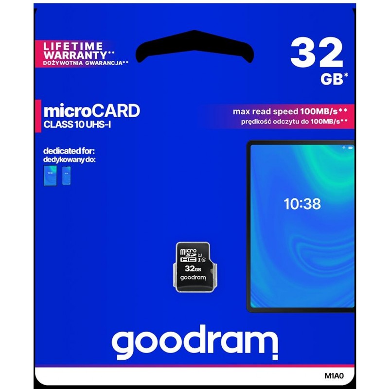 Micro SD card GoodRAM 32GB class 10 UHS I